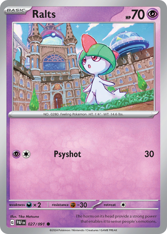 Ralts 27/91 Scarlet & Violet Paldean Fates