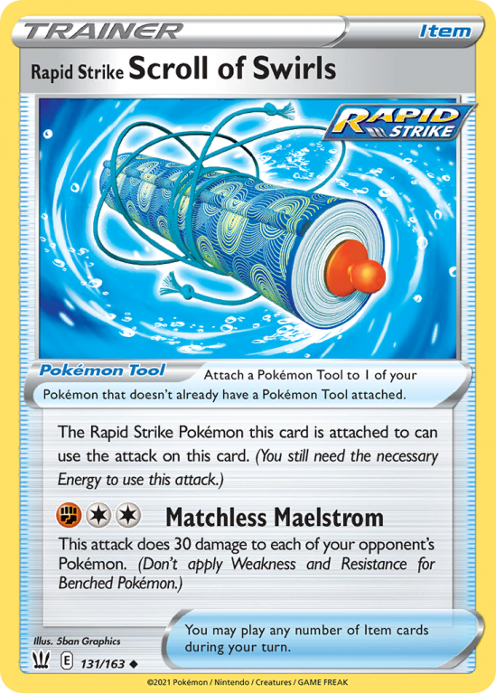 Rapid Strike Scroll of Swirls 131/163 Sword & Shield Battle Styles