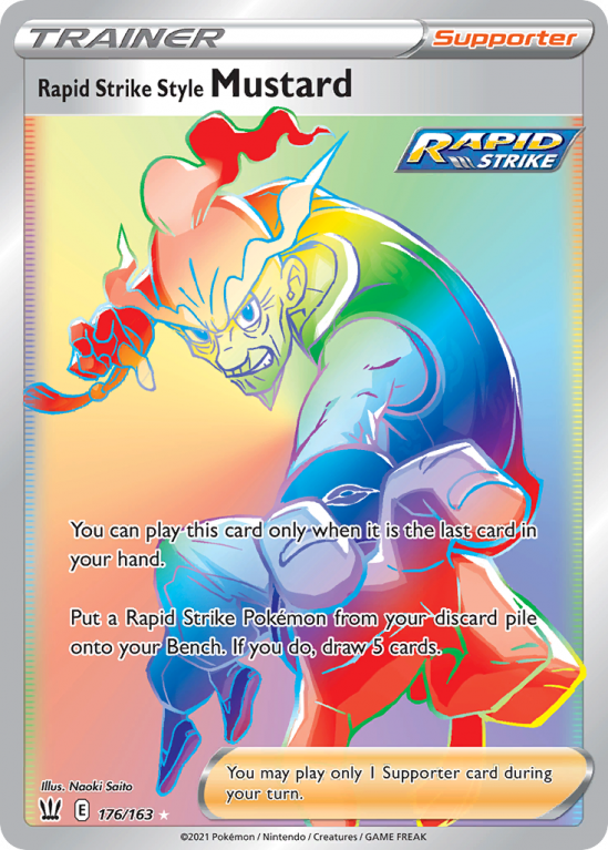 Rapid Strike Style Mustard 176/163 Sword & Shield Battle Styles