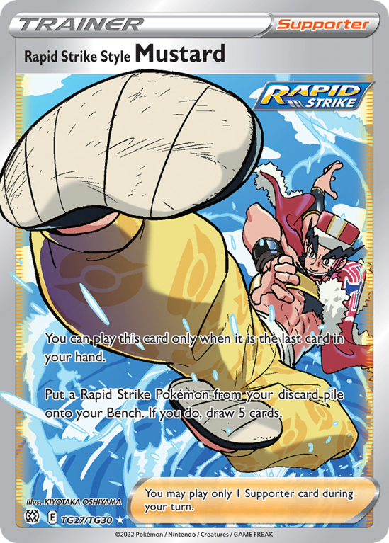 Rapid Strike Style Mustard TG27/30 Sword & Shield Brilliant Stars Trainer Gallery
