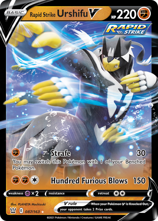 Rapid Strike Urshifu V 87/163 Sword & Shield Battle Styles