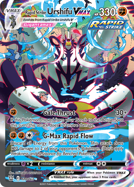 Rapid Strike Urshifu VMAX 170/163 Sword & Shield Battle Styles