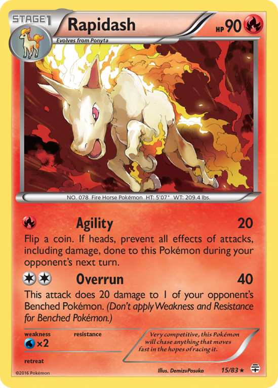 Rapidash 15/115 XY Generations