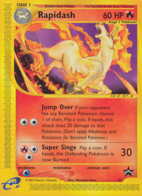 Rapidash 51/53 Base Wizards Black Star Promos