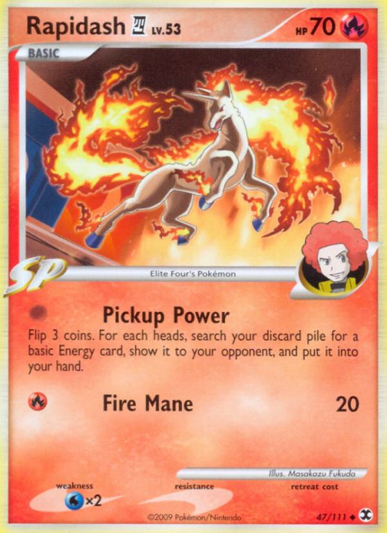 Rapidash E4 47/111 Platinum Rising Rivals