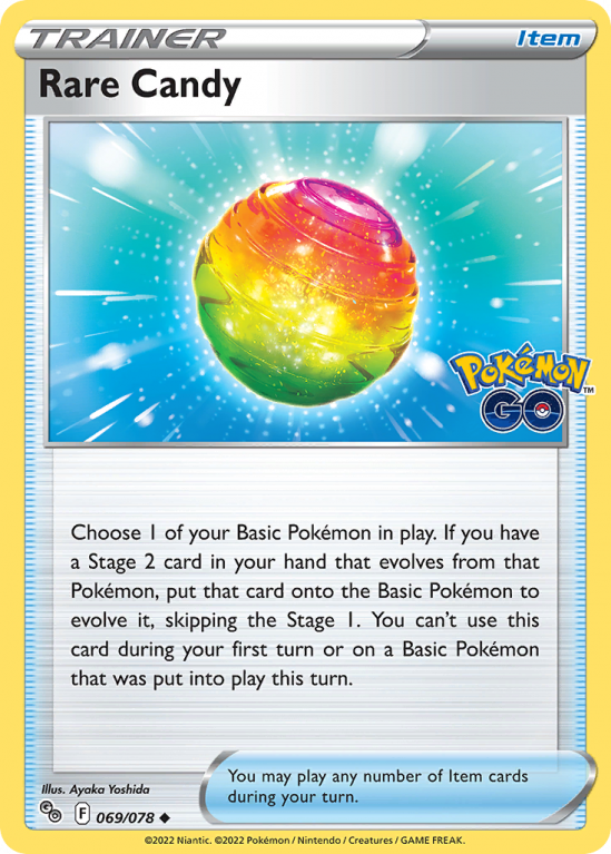 Rare Candy 69/78 Sword & Shield Pokémon GO