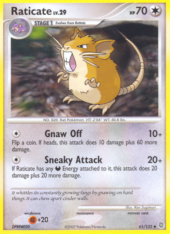Raticate 61/132 Diamond & Pearl Secret Wonders