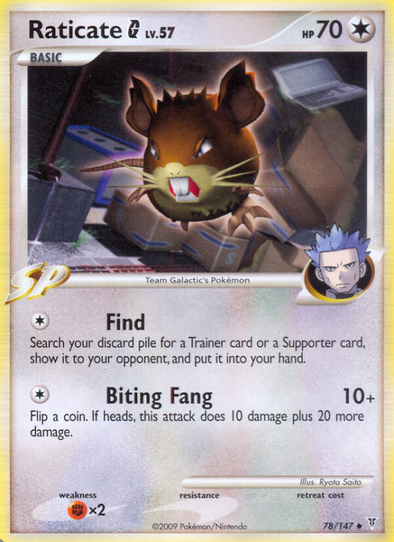 Raticate G 78/147 Platinum Supreme Victors