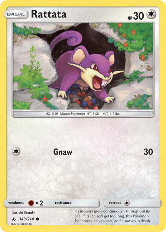 Rattata 143/214 Sun & Moon Unbroken Bonds