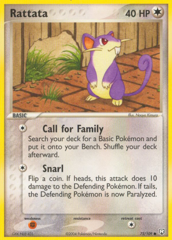 Rattata 72/109 EX Team Rocket Returns