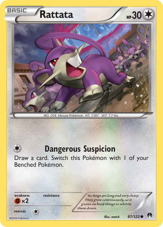 Rattata 87/122 XY BREAKpoint