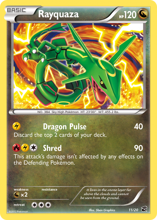 Rayquaza 11/20 Black & White Dragon Vault
