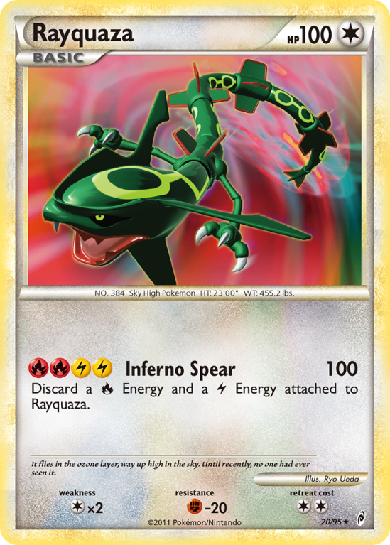 Rayquaza 20/106 HeartGold & SoulSilver Call of Legends