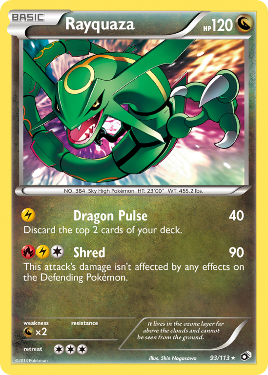 Rayquaza 93/113 Black & White Legendary Treasures