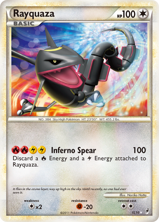 Rayquaza SL10/106 HeartGold & SoulSilver Call of Legends