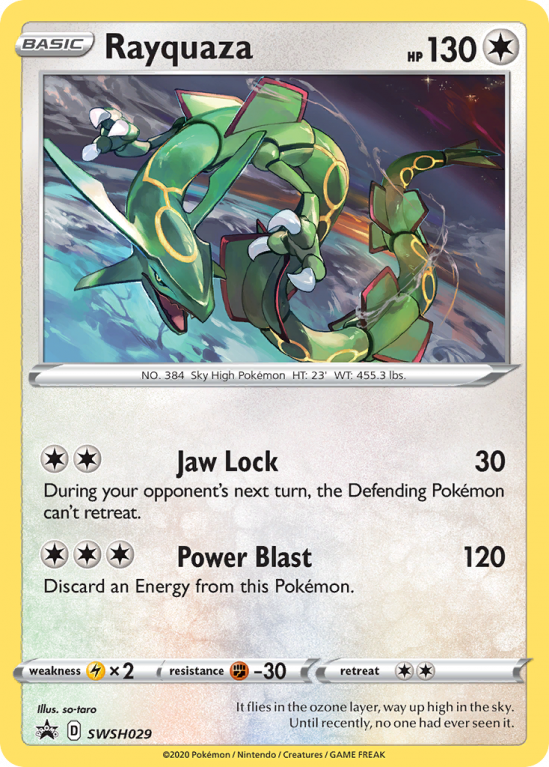 Rayquaza SWSH029/103 Sword & Shield SWSH Black Star Promos