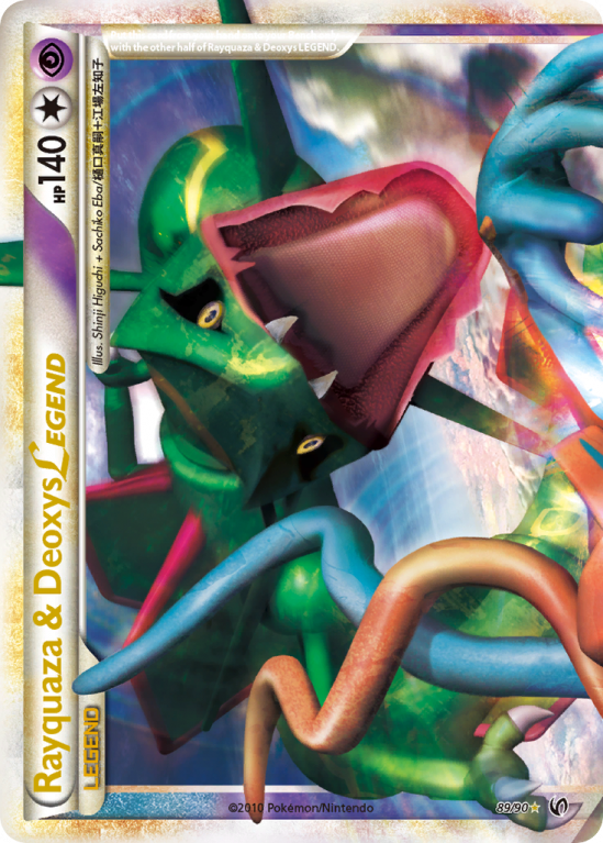 Rayquaza & Deoxys LEGEND 89/90 HeartGold & SoulSilver HS—Undaunted
