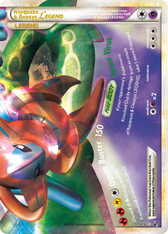 Rayquaza & Deoxys LEGEND 90/90 HeartGold & SoulSilver HS—Undaunted