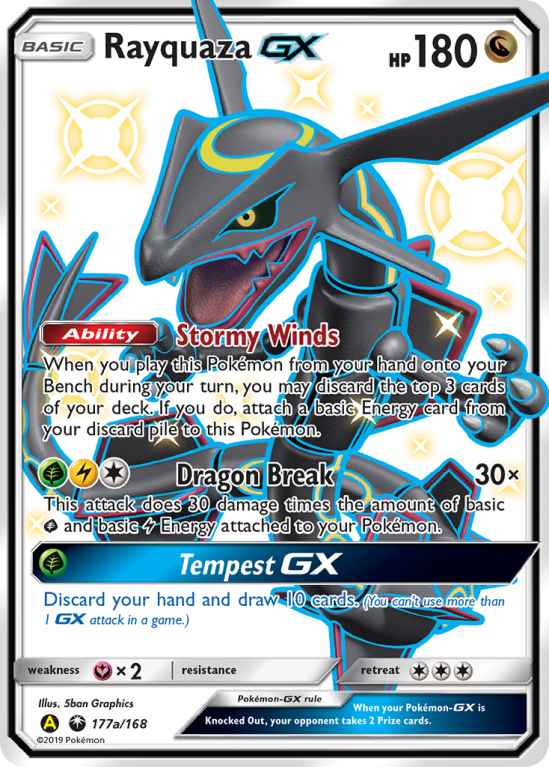 Rayquaza-GX 177a/168 Sun & Moon Celestial Storm