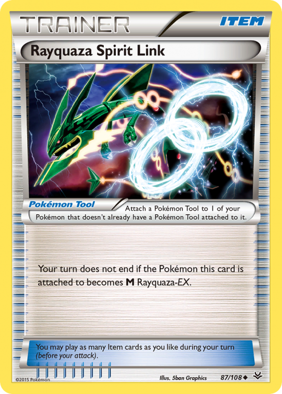 Rayquaza Spirit Link 87/108 XY Roaring Skies
