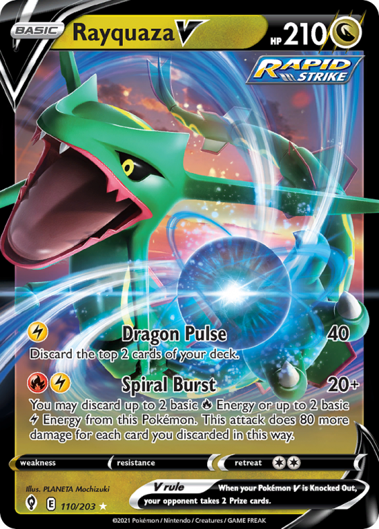 Rayquaza V 110/203 Sword & Shield Evolving Skies