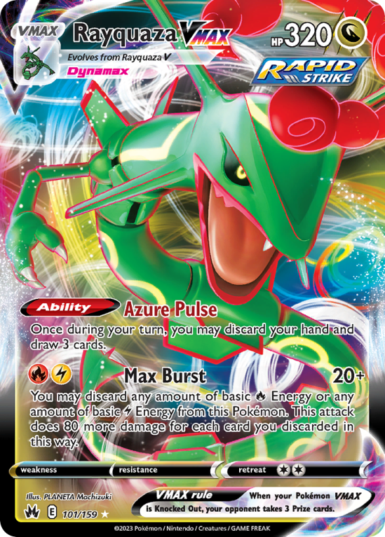 Rayquaza VMAX 101/159 Sword & Shield Crown Zenith