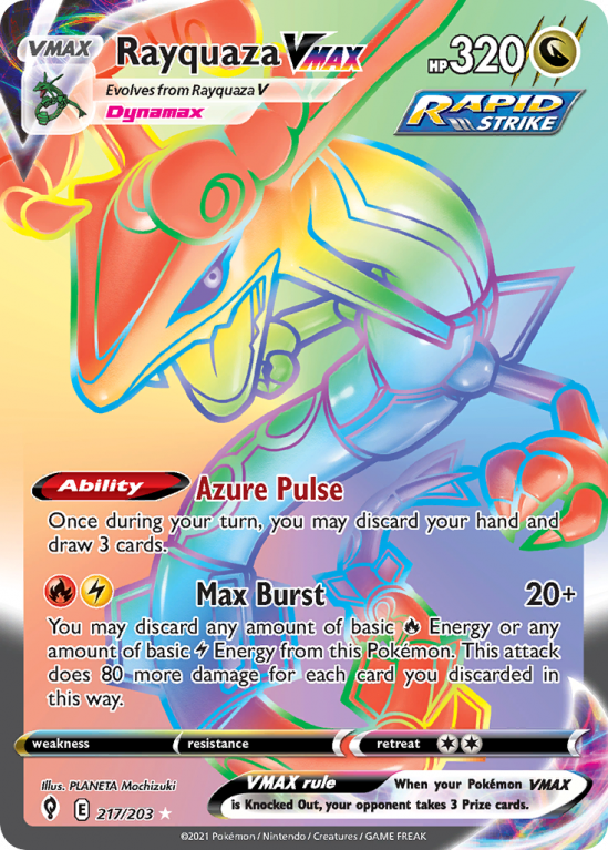 Rayquaza VMAX 217/203 Sword & Shield Evolving Skies