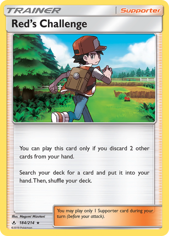 Red's Challenge 184/214 Sun & Moon Unbroken Bonds