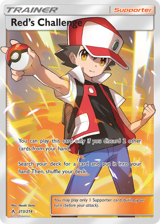 Red's Challenge 213/214 Sun & Moon Unbroken Bonds
