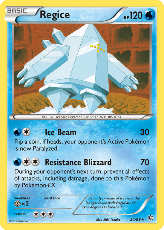 Regice 24/98 XY Ancient Origins