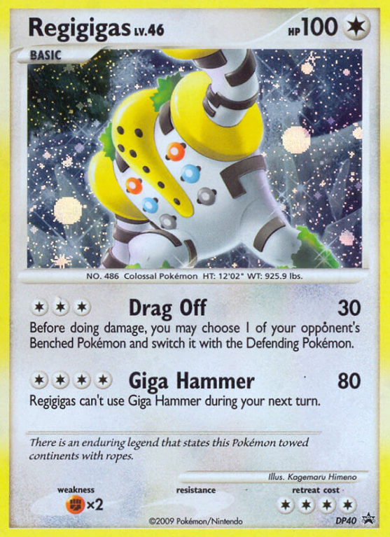 Regigigas DP40/56 Diamond & Pearl DP Black Star Promos
