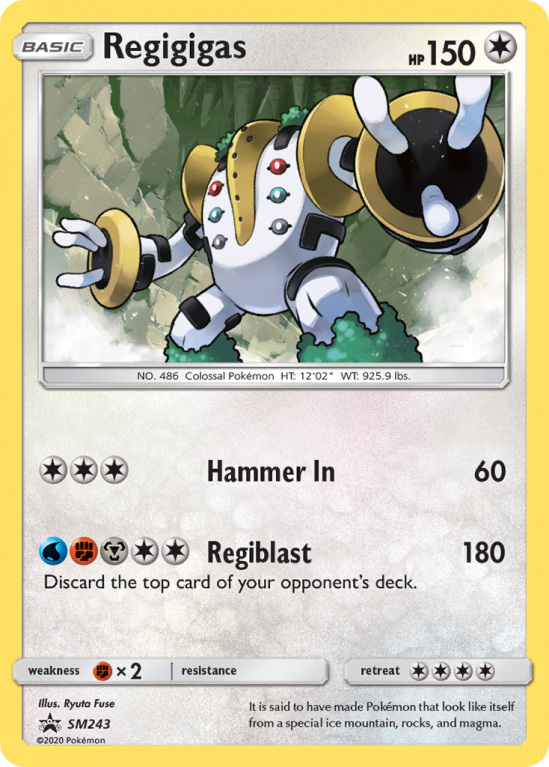Regigigas SM243/156 Sun & Moon SM Black Star Promos