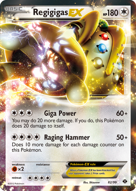 Regigigas-EX 82/99 Black & White Next Destinies