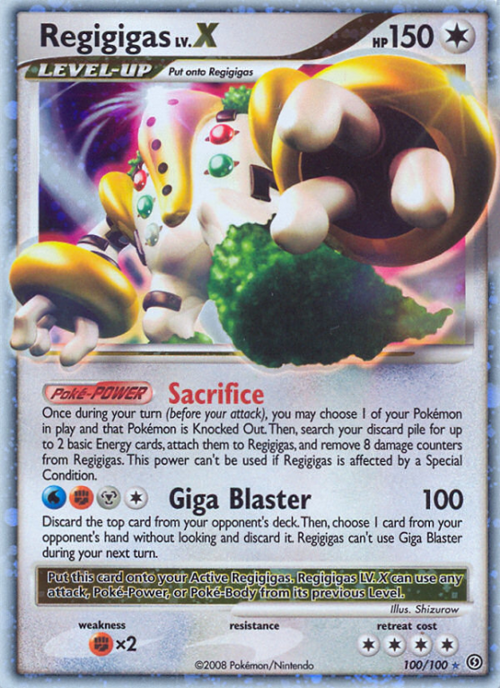 Regigigas LV.X 100/100 Diamond & Pearl Stormfront