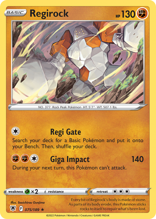 Regirock 75/189 Sword & Shield Astral Radiance