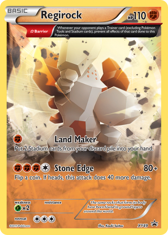 Regirock XY49/183 XY XY Black Star Promos