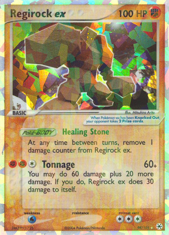 Regirock ex 98/101 EX Hidden Legends