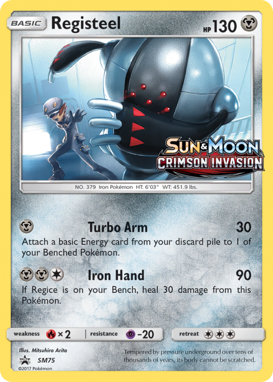 Registeel SM75/156 Sun & Moon SM Black Star Promos