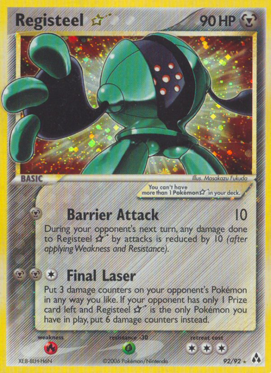 Registeel Star 92/92 EX Legend Maker