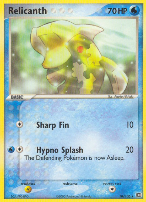 Relicanth 18/106 EX Emerald