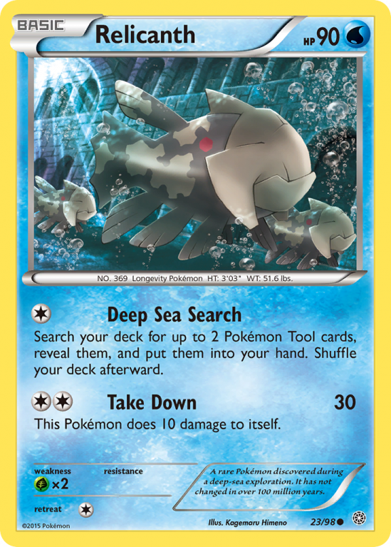 Relicanth 23/98 XY Ancient Origins