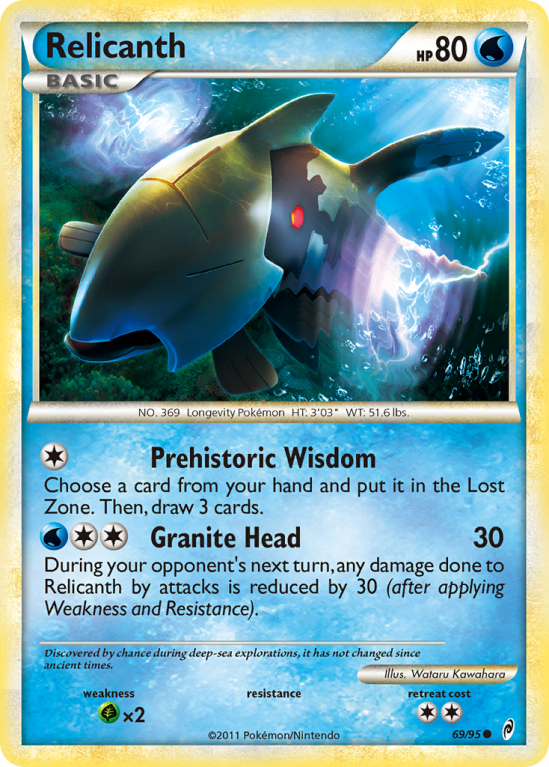 Relicanth 69/106 HeartGold & SoulSilver Call of Legends