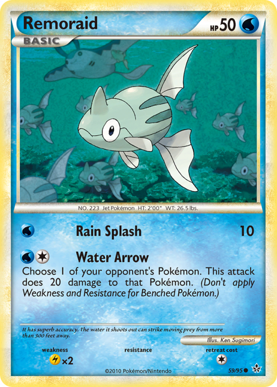 Remoraid 59/95 HeartGold & SoulSilver HS—Unleashed
