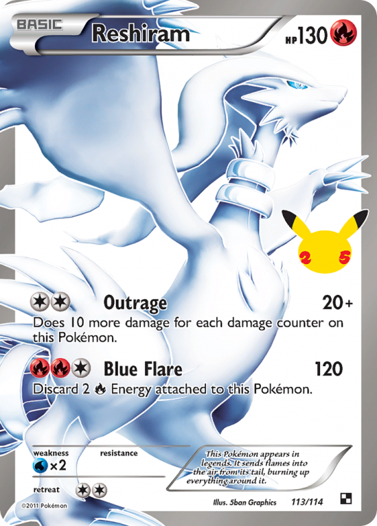 Reshiram 113/25 Sword & Shield Celebrations: Classic Collection