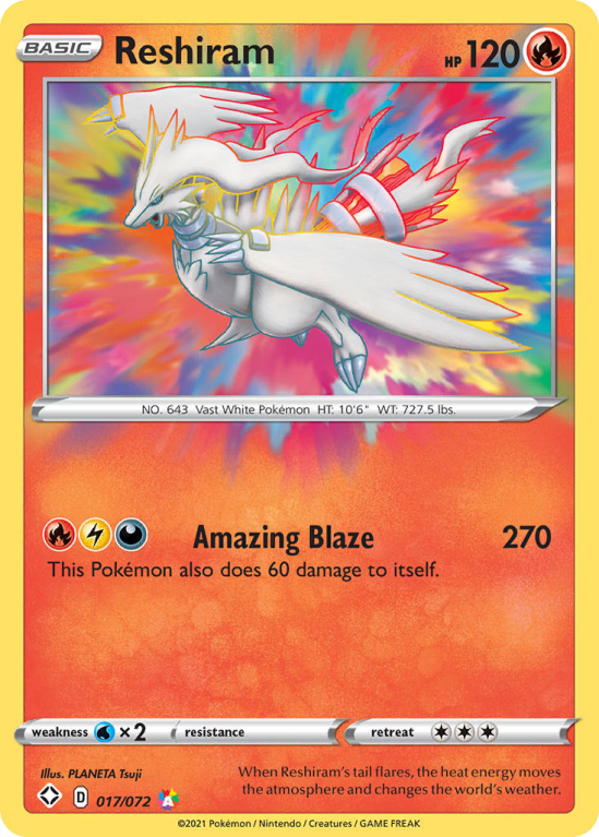 Reshiram 17/72 Sword & Shield Shining Fates