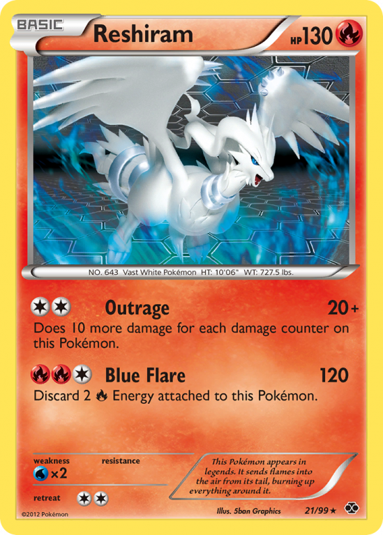 Reshiram 21/99 Black & White Next Destinies