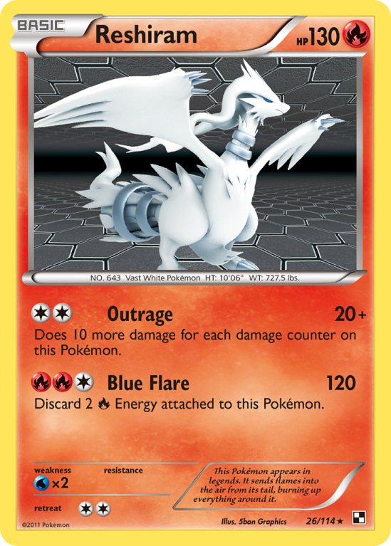 Reshiram 26/114 Black & White Black & White