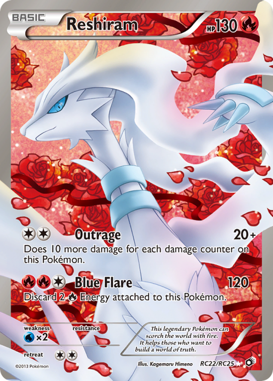 Reshiram RC22/113 Black & White Legendary Treasures