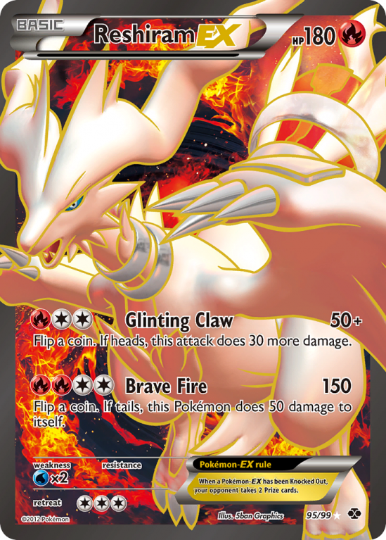 Reshiram-EX 95/99 Black & White Next Destinies