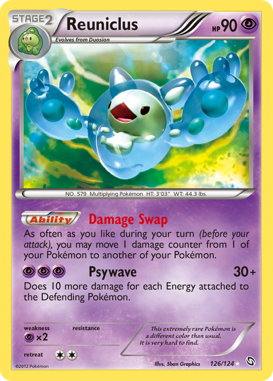Reuniclus 126/124 Black & White Dragons Exalted